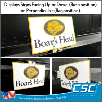 Metal Price Channel Triple Action™ Sign Holder, 3WPC-M