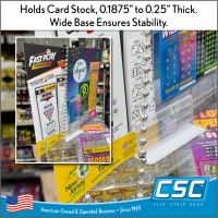 Clip Strip Corp.'s Grip-Tite™ Heavy Duty Wide Base Sign Holder, Item# EG-26-3