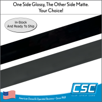 Stock Colors, Price Channel Strips on Rolls, one side is glossy the other side is matte. Your choice! PCHSR-130-010 Series