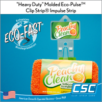 12 Hook Hanging Stations, STANDARD HEAVY DUTY ENVIRONMENTALLY-FRIENDLY CLIP STRIP®, WMS-23-ECO