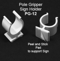 Easy to Use PG-12, Display Pole Gripper, Sign Holder