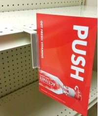 shelf top flexible aisle violator, STGT-401