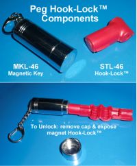 Anti-theft Magnetic Lock Key | Peg Hooks | Merchandising, Item# MKL-46