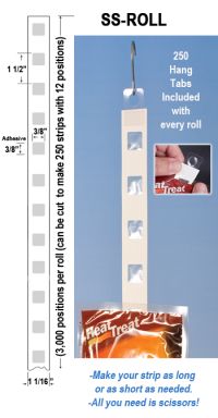 Sticky Strips™ on a Roll, Adhesive Display Strips, item# ss-roll