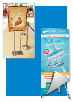 Floor Banner Stands - Poster Frame Display | Clip Strip Corp.