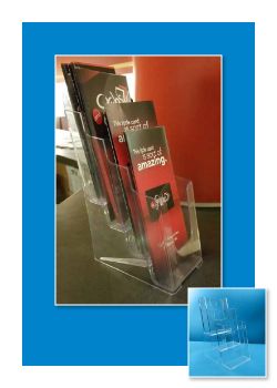 3-Tier Styrene Brochure and Literature Holders, Clip Strip Corp.