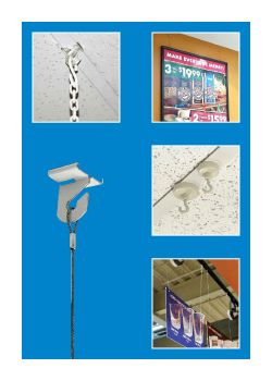 Hanging Accessories - Ceiling Hooks, Assemblies & Links, Clip Strip Corp.