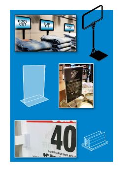 Counter Display Materials - Counter Top Sign Holders, Clip Strip Corp.