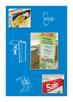 Extruded Sign Clip Self Adhesive Sign Holder Price Tage Retail Sign Clip 10PK 