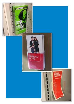 Wall-Mount Acrylic Literature and Brochure Holders, Clip Strip Corp.