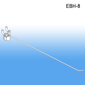 8" Eco Back Pegboard and Slatwall Metal Hooks, EBH-8