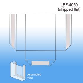 Flat Peel & Stick Literature Holder, LBF-4050