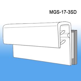 Grip-Tite™ Standard Duty Magnetic Sign Holder, MGS-17-3SD, 3"W x 3/4"H