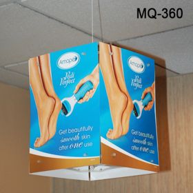 Mobile Quattro - 4 sided Ceiling Display Systems & Hanging Signage, MQ-360