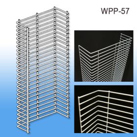 WPP-57, Wire Power Panel Wing Silver | Sidekick | Product Merchandising