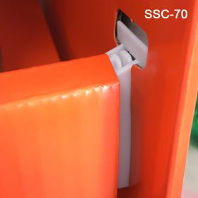 corrugated display shelf support clip, SSC-70, 2-3/8"