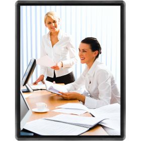 classic snap frame, 22" x 28", Round Corner, Black