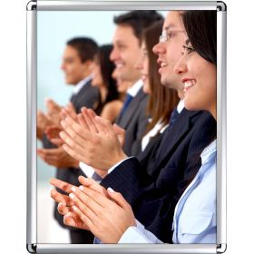 classic snap frame, 22" x 28", Round Corner, Silver
