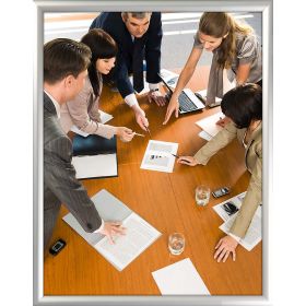 classic snap frame, 22" x 28", Mitred Corner, Silver