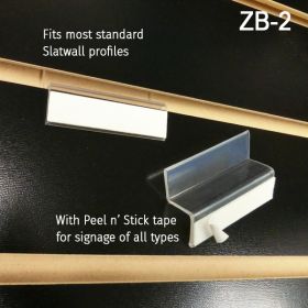 "Z" Bar Slatwall Adapter, ZB-2