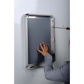 1.25 wall mounting of snap frame