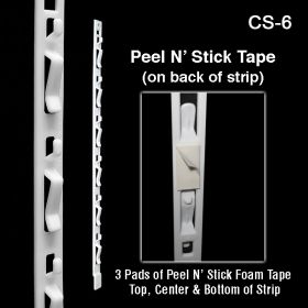 Clip Strip® Merchandising Strip with Tape, CS-6