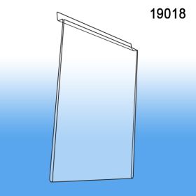 Slatwall Acrylic Wall Mounted Sign Holder, also fits Gridwall, 8.5" x 11", 19018