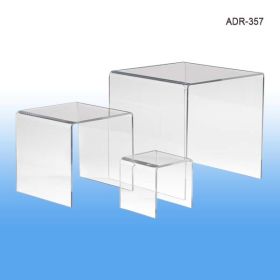 Display Risers, Acrylic, Set of 3 - 3", 5", 7", ADR-357