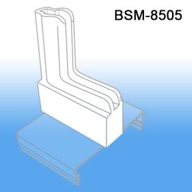 Boot-shaped gondola sign holder with Clip-On Base, BSM-8505