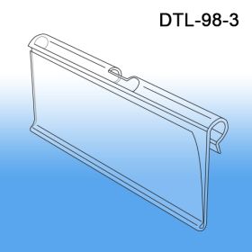 Data-Tag™ 3" Label Holder for T-Scan Style Metal Display Hooks, DTL-98-3