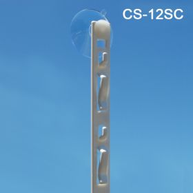 Clip Strip® Merchandising Strip, with 12 hooks and Suction Cups, CS-12SC