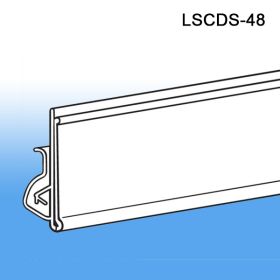 Label & Sign Holder Clip On Channel Strip, LSCDS-48