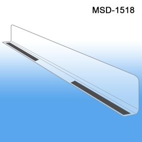 1" x 17-9/16" Econo-Line Shelf Divider, MSD-1518, Magnetic Mount