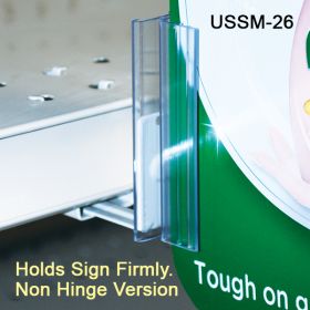 Easy to Mount, Under Shelf Spring-Mount Grip-Tite™ Sign Holder, USSM-26