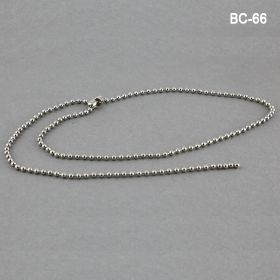 coupling style beaded ball chain, 6" long, BC-66