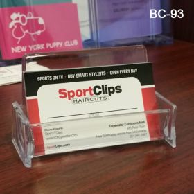 clear desk business card holder, BC-93