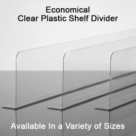 Clip Strip® Clear Plastic Shelf Divider, SD-Series