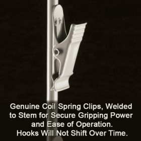 Double Sided Metal Clip Strip® Brand Merchandising Strip, 24 Hooks, MSDB-58