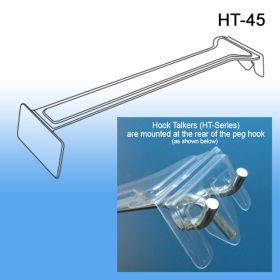 Label Holder Overlay for 4" - 5" Peg Hook, HT-45