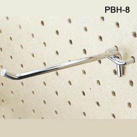 Eight Inch Long Metal Peg Board Hooks, PBH-M-8