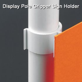 Display Pole Gripper Sign Holder, with Adhesive, PG-12