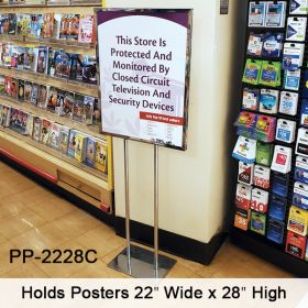 poster frame floor stand 22" x 28", PP-2228C