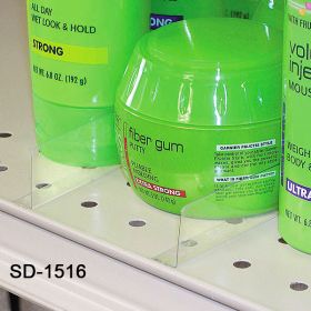 Cheap, clear shelf dividers, SD-1516