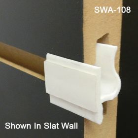 Reusable Slatwall Sign and Display Adapter with tape, SWA-108
