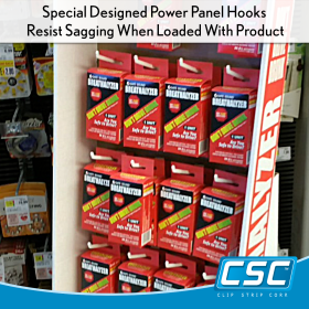 6 inch corrugated retail floor display hooks, CP-6