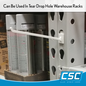 Tear Drop Hole Rack Display Hook, CP-6