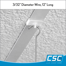 12" Double C Hook, DBC-12, in stock and available from Clip Strip Corp.