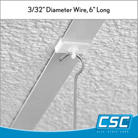 Clip Strip Corp.'s 6" Double C Hook, DBC-6, for hanging signs from ceiling
