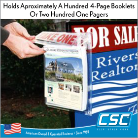 Outdoor Literature Holders, Holds 8.5" Wide x 11" Tall, 3MB-9, in stock and ready to ship