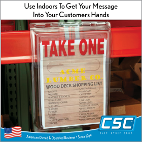 Outdoor Literature Holders, Holds 8.5" Wide x 11" Tall, 3MB-9, can be used indoor or outdoors